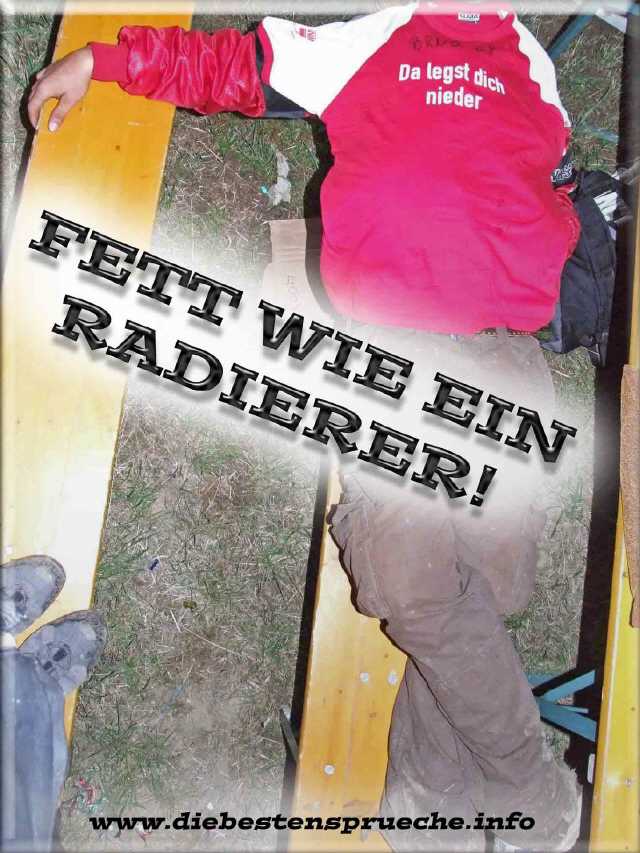 Alkohol, der legt dich nieder!