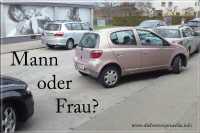 schlecht eingeparktes Auto